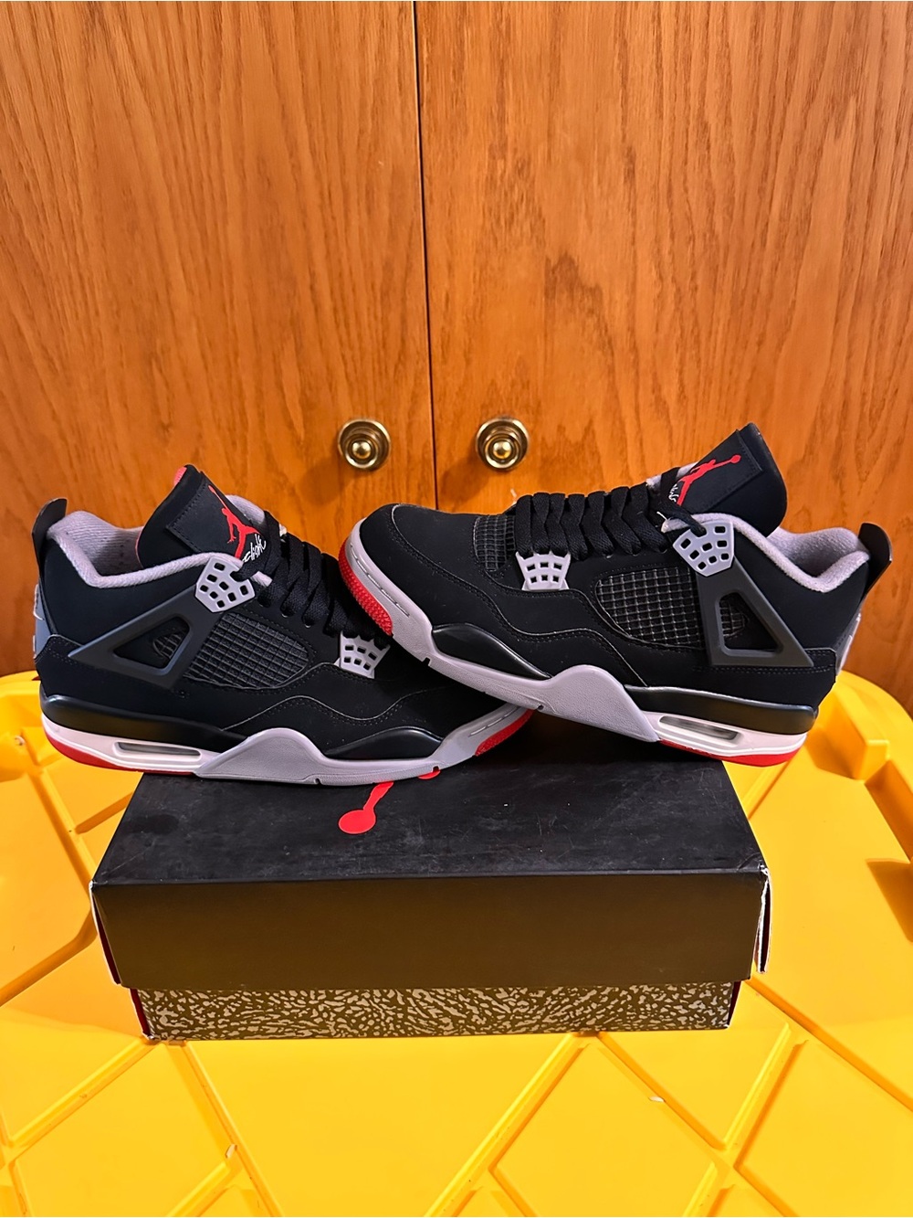 Jordan Air Jordan 4 Retro Bred 2019 Black/Cement Grey/Fire Red 308497-060